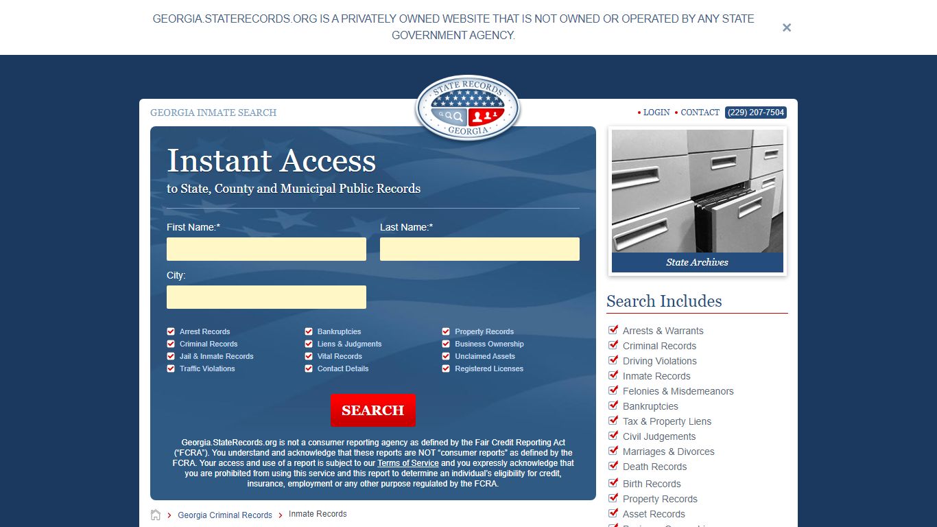 Georgia Inmate Search | StateRecords.org